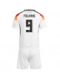 Německo Niclas Fullkrug #9 Domácí dres pro děti ME 2024 Krátký Rukáv (+ trenýrky)